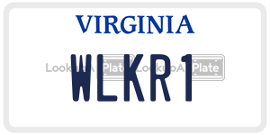 WLKR1  license plate in VA