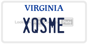 XQSME  license plate in VA