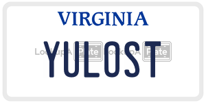 YULOST  license plate in VA