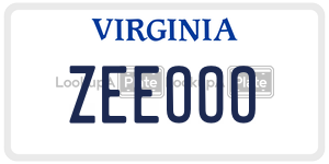 ZEEOOO license plate in Virginia