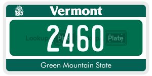 2460 license plate in Vermont
