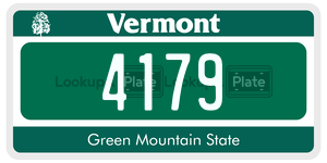 4179  license plate in VT