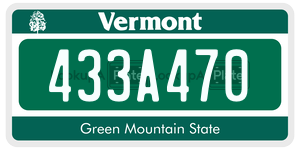 433A470  license plate in VT