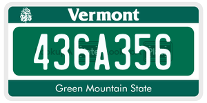 436A356  license plate in VT