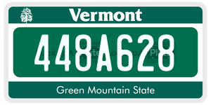 448A628  license plate in VT