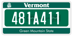 481A411 license plate in Vermont