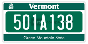 501A138  license plate in VT