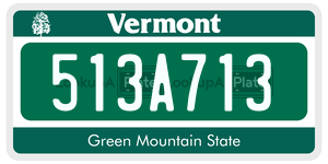 513A713  license plate in VT
