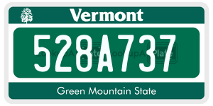 528A737  license plate in VT