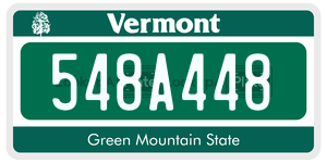 548A448  license plate in VT