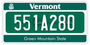 551A280  license plate in VT