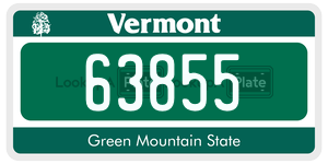 63855  license plate in VT