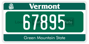 67895  license plate in VT