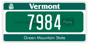 7984  license plate in VT