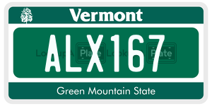 ALX167 license plate in Vermont
