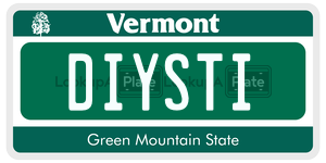 DIYSTI  license plate in VT