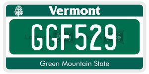 GGF529 license plate in Vermont
