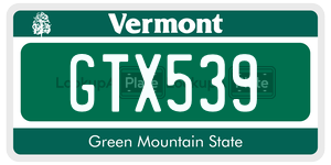 GTX539  license plate in VT
