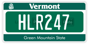 HLR247 license plate in Vermont
