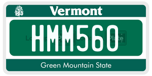 HMM560  license plate in VT