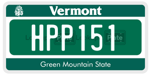 HPP151  license plate in VT