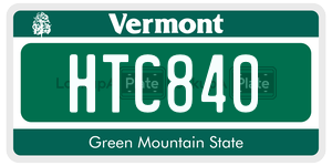 HTC840  license plate in VT
