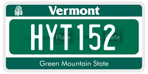 HYT152  license plate in VT