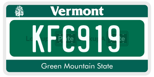 KFC919 license plate in Vermont