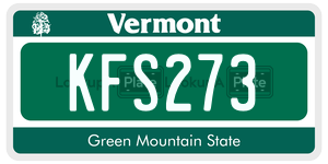KFS273 license plate in Vermont