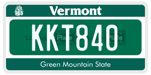 KKT840 license plate in Vermont