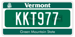 KKT977  license plate in VT