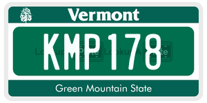 KMP178 license plate in Vermont
