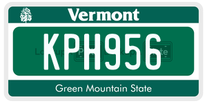 KPH956 license plate in Vermont