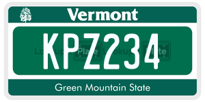 KPZ234 license plate in Vermont