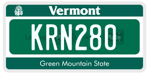 KRN280  license plate in VT