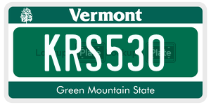 KRS530 license plate in Vermont