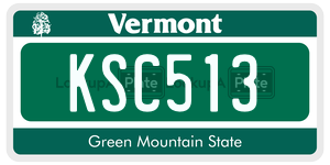 KSC513  license plate in VT