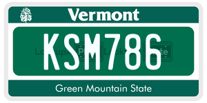 KSM786 license plate in Vermont