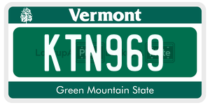 KTN969  license plate in VT