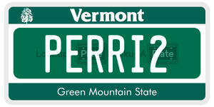 PERRI2  license plate in VT