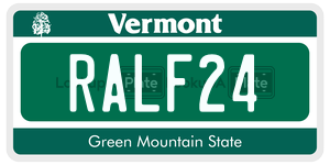 RALF24  license plate in VT