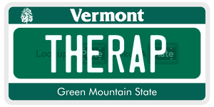 THERAP  license plate in VT