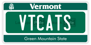 VTCATS  license plate in VT