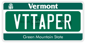 VTTAPER  license plate in VT