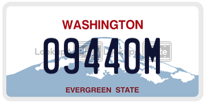 09440M  license plate in WA