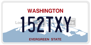 152TXY  license plate in WA