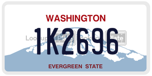 1K2696  license plate in WA