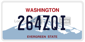 264ZQI  license plate in WA