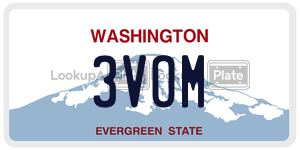 3VOM  license plate in WA
