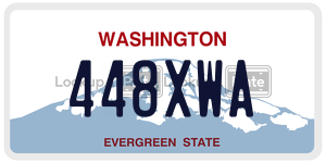 448XWA  license plate in WA